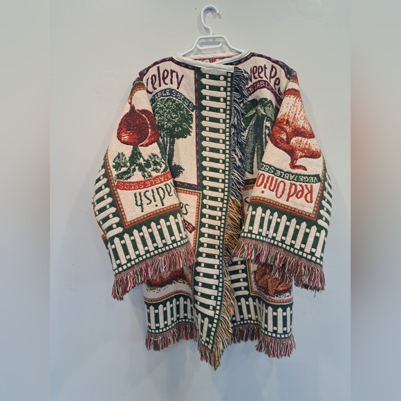 Jackets & Blazers - Upcycled Handmade Tapestry Vegetable Patch Jacket